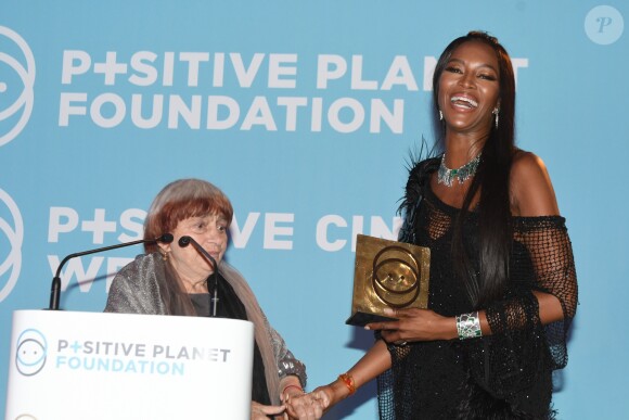 Semi-exclusif - Agnès Varda, Naomi Campbell - Soirée de la fondation Positive Planet au Palm Beach lors du 70ème festival de Cannes le 24 mai 2017. © Rachid Bellak/Bestimage