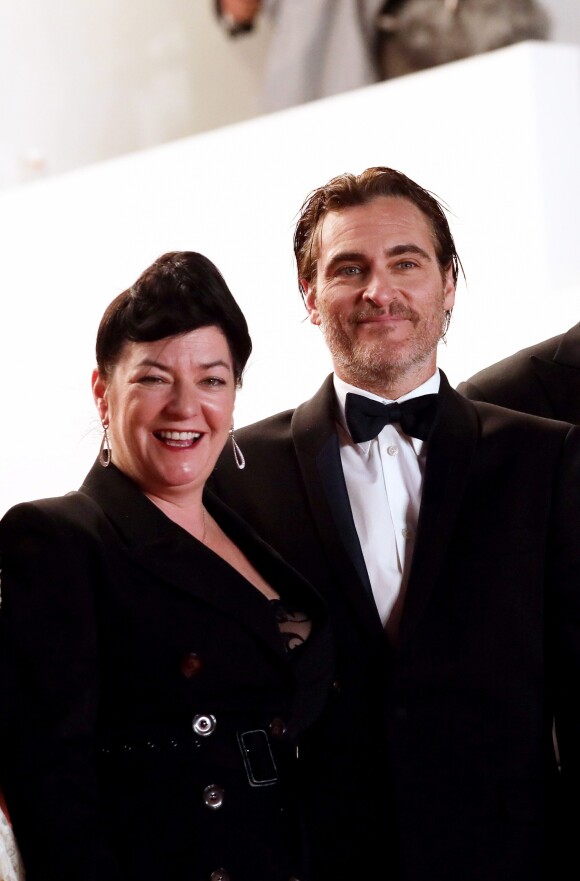 Lynne Ramsay et Joaquin Phoenix - Montée des marches du film "You Were Never Really Here" lors du 70ème Festival International du Film de Cannes. Le 27 mai 2017. © Borde-Jacovides-Moreau/Bestimage