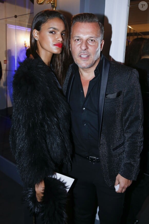 Jean-Roch et sa femme Anaïs Monory au Pavillon Ledoyen à Paris, le 8 décembre 2016.
