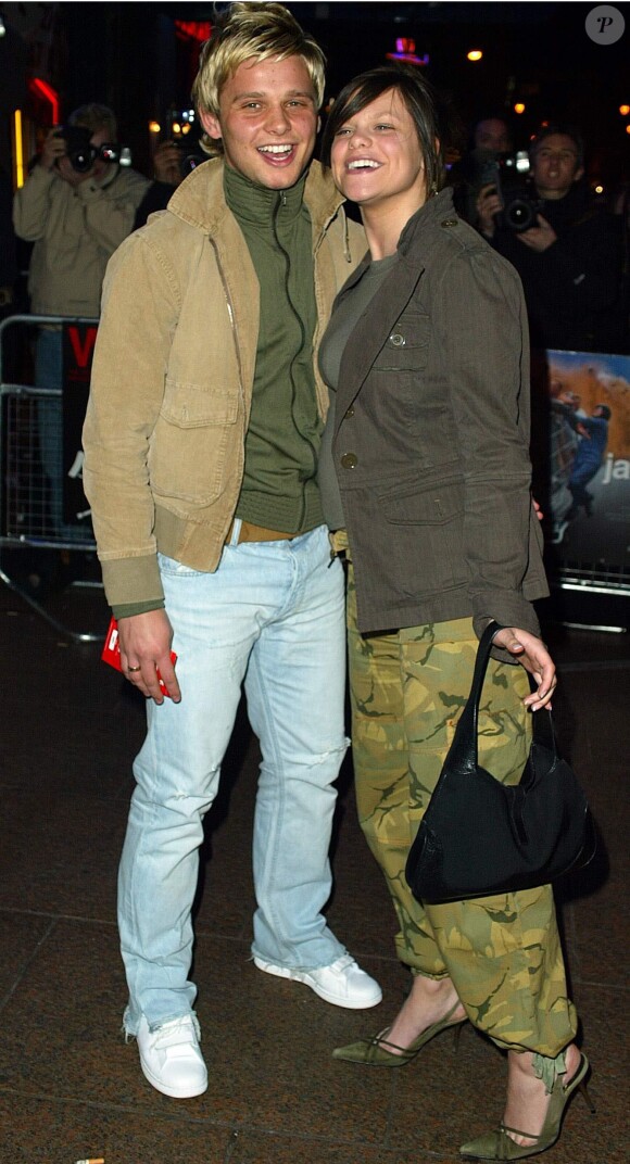 Jeff Brazier et Jade Goody à la première de Jackass, en 2003, à Londres.