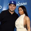 Rob Kardashian et sa fiancée Blac Chyna enceinte au Memorial Day Weekend du Sky Beach Club à Las Vegas, le 28 mai 2016