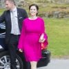 La princesse Sofia, enceinte, assiste à la remise de médailles des Sophia Sisters à la Sophiahemmet University College à Stockholm, le 31 mai 2017