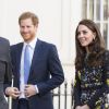 Le prince William, duc de Cambridge, Catherine (Kate) Middleton, duchesse de Cambridge et le prince Harry ont assisté à une réunion de travail du marathon "Virgin Money" à Londres, Royaume Uni, le 17 janvier 2017.