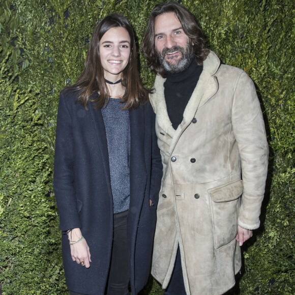 Frédéric Beigbeder et sa fille Chloé - People au défilé de mode Christian Dior Haute Couture collection Printemps/Eté 2017 lors de la fashion week à Paris, le 23 janvier 2017. © Olivier Borde/Bestimage