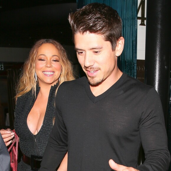 Mariah Carey et son compagnon Bryan Tanaka ont dîné au restaurant Mastro's Steakhouse à Beverly Hills le 2 juin 2017.