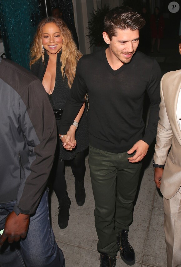 Mariah Carey et son amoureux Bryan Tanaka ont dîné au restaurant Mastro's Steakhouse à Beverly Hills le 2 juin 2017.