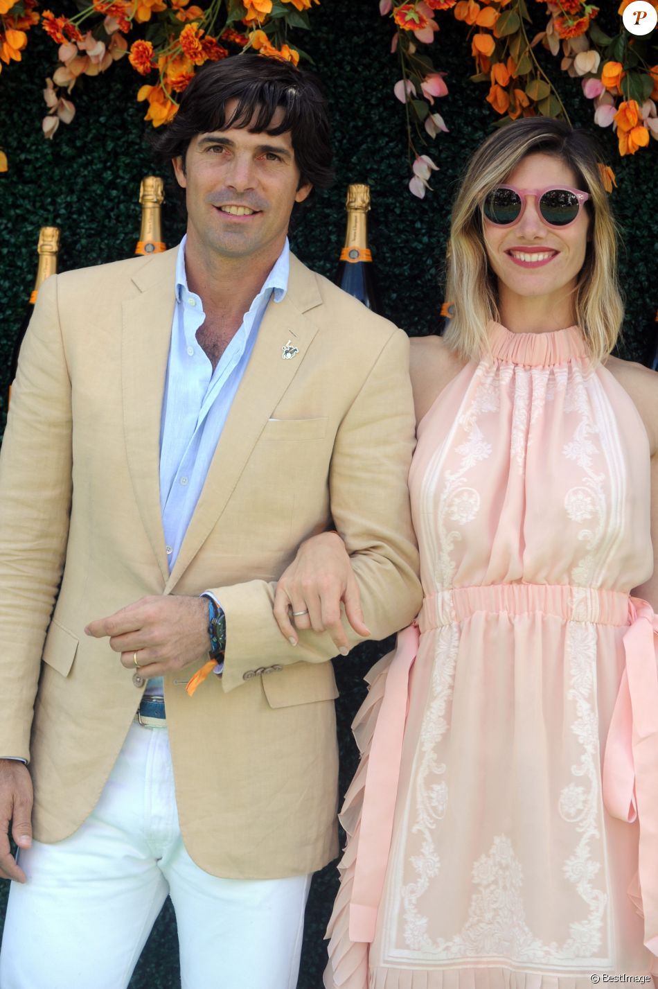 Nacho Figueras, Delfina Blaquier au photocall du 10th Annual Veuve