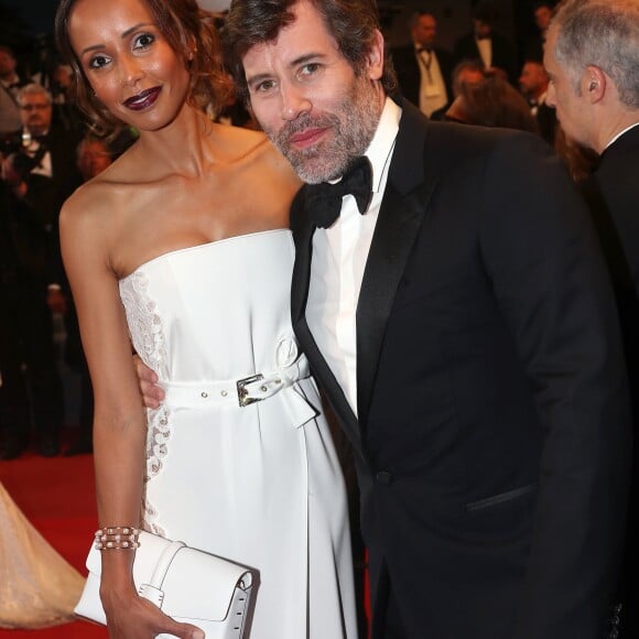 Sonia Rolland et son compagnon Jalil Lespert - Montée des marches du film "Le Redoutable" lors du 70ème Festival International du Film de Cannes. Le 21 mai 2017. © Borde-Jacovides-Moreau / Bestimage