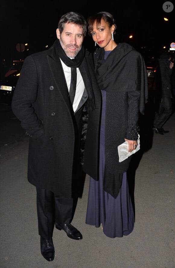 Jalil Lespert et sa compagne Sonia Rolland à la 15ème édition du "Dîner de la mode du Sidaction" au Grand Palais à Paris, le 26 janvier 2017. CVS-Veeren/Bestimage