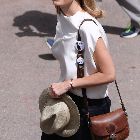 Julie Gayet au village lors des internationaux de tennis de Roland Garros à Paris le 5 juin 2017. © Cyril Moreau / Dominique Jacovides / Bestimage