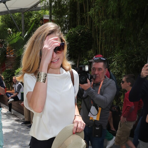 Julie Gayet au village lors des internationaux de tennis de Roland Garros à Paris le 5 juin 2017. © Cyril Moreau / Dominique Jacovides / Bestimage