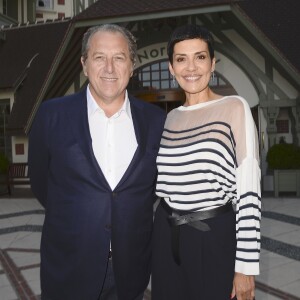 Cristina Cordula et son compagnon Frédéric Cassin à l'inauguration de l'hôtel Barrière Le Normandy à Deauville, le 18 juin 2016. © Coadic Guirec/Bestimage