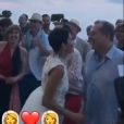 La divine Cristina Cordula, heureuse à Capri (Italie) pour son mariage avec Frédéric, le 6 juin 2017.