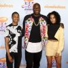 Lamar Odom et ses enfants Lamar Jr et Destiny - Soirée des "Nickelodeon's 2017 Kids’ Choice Awards" à Los Angeles le 11 mars 2017.