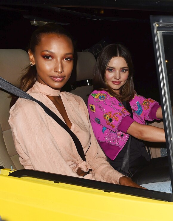 Jasmine Tookes and Miranda Kerr attending the Moschino Spring Summer 2018 Menswear, Los Angeles, CA, USA, on June 8, 2017. Photo by Vince FloresINSTARimages/ABACAPRESS.COM09/06/2017 - Los Angeles