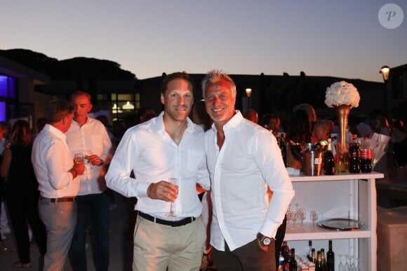 Pierrick Bourgeat, David Ginola - Personnalités lors de la soirée du Mapauto Golf Cup, au Clos des Roses à Fréjus. Le 10 juin 2017