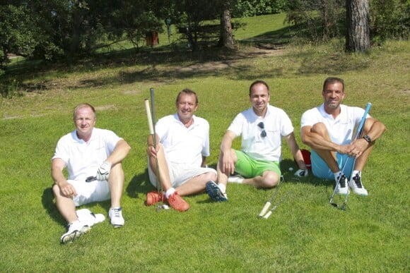 Gildas Bonny, Luc Molinas, Vincent Raimondi, Christophe Pinna - Compétition "Old Course" lors du Mapauto Golf Cup à Saint-Raphaël-Valescure. Le 10 juin 2017