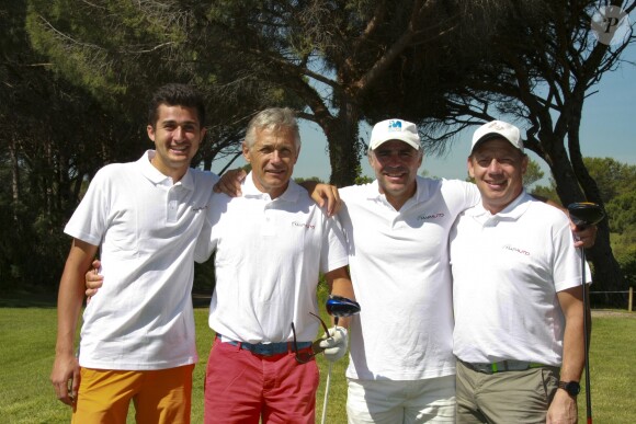 Andrea Le Moal, Alain Carbonel, Patrice Teisseire, Jean Christophe Repon - Compétition "Old Course" lors du Mapauto Golf Cup à Saint-Raphaël-Valescure. Le 10 juin 2017