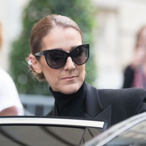 Semi Exclusif - Céline Dion quitte l'hôtel Royal Monceau pour se rendre à l'Opéra Garnier à Paris le 13 juin 2017.