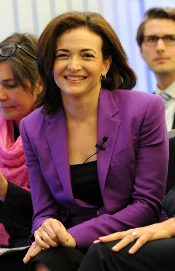 Sheryl Sandberg lors d'une intervention à Hambourg le 18 avril 2013.