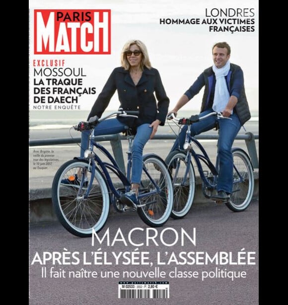 Couverture du magazine "Paris Match", numéro du 15 juin 2017.