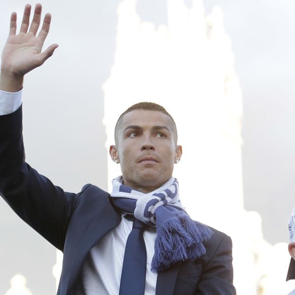 Cristiano Ronaldo - L'équipe du Real Madrid célèbre sa victoire à Madrid après avoir remporté la finale de la ligue des champions à Madrid le 4 juin 2017