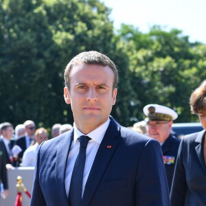 Sylvie Goulard, ministre des Armées - Emmanuel Macron participe à la cérémonie de commémoration de l'Appel du 18 juin du Général de Gaulle au Mont Valérien le 18 juin 2017. © Christian Liewig / Pool / Bestimage