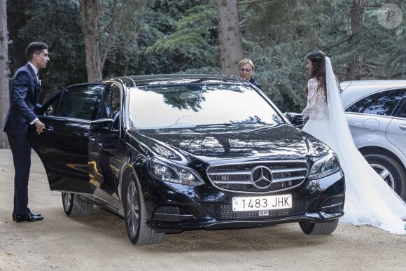 Mariage du footballeur espagnol du Borussia Dortmund Marc Bartra et de Melissa Jimenez à Barcelone le 18 juin 2017.