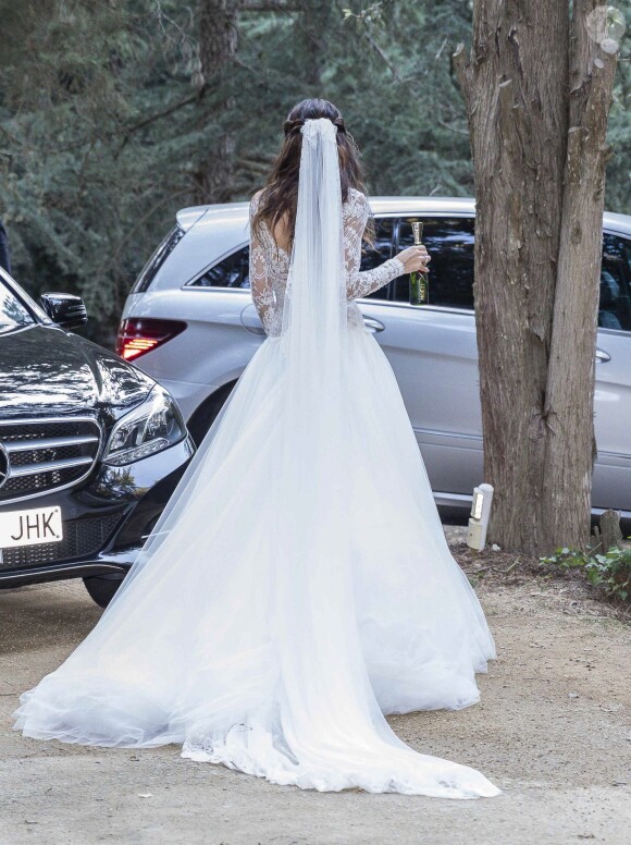 Mariage du footballeur espagnol du Borussia Dortmund Marc Bartra et de Melissa Jimenez à Barcelone le 18 juin 2017.