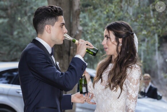 Mariage du footballeur espagnol du Borussia Dortmund Marc Bartra et de Melissa Jimenez à Barcelone le 18 juin 2017.
