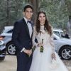 Mariage du footballeur espagnol du Borussia Dortmund Marc Bartra et de Melissa Jimenez à Barcelone le 18 juin 2017.