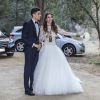 Mariage du footballeur espagnol du Borussia Dortmund Marc Bartra et de Melissa Jimenez à Barcelone le 18 juin 2017.