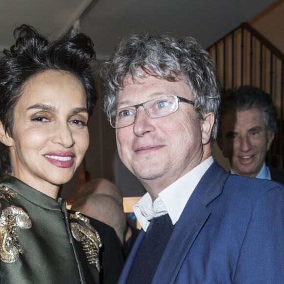Farida Khelfa et son mari Henri Seydoux - Arielle Dombasle présente son parfum "Le secret d'Arielle" par Mauboussin à la Galerie du Passage de Pierre Passebon à Paris le 16 février 2016