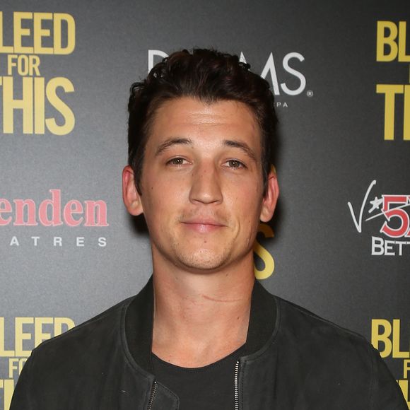 Miles Teller lors de la première du film "Bleed for This" au théâtre Brenden à Las Vegas, Nevada, Etats-Unis, le 17 novembre 2016.