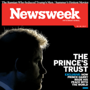Le prince Harry s'est confié abondamment et sans réserve à la journaliste Angela Levin pour la revue Newsweek, juin 2017