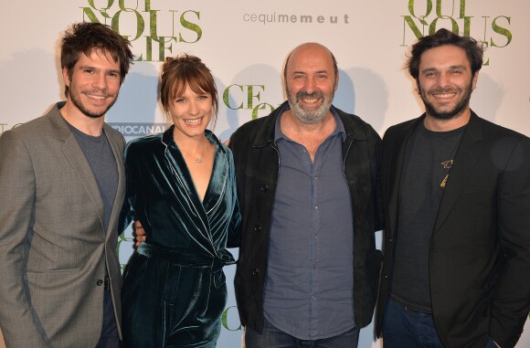 François Civil, Ana Girardot, Cédric Klapisch et Pio Marmaï - Avant-première du film "Ce qui nous lie" de Cédric Klapisch au cinéma UGC Normandie à Paris, le 12 juin 2017.