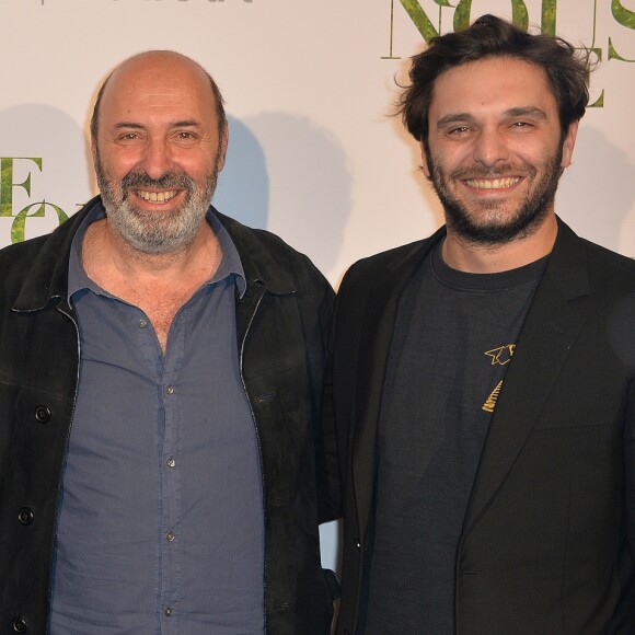 François Civil, Ana Girardot, Cédric Klapisch et Pio Marmaï - Avant-première du film "Ce qui nous lie" de Cédric Klapisch au cinéma UGC Normandie à Paris, le 12 juin 2017.