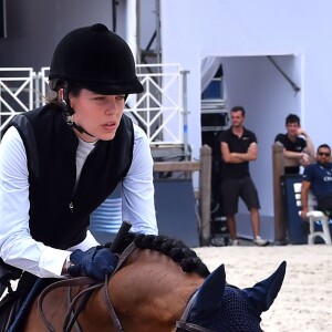 Charlotte Casiraghi lors du Jumping international de Monte-Carlo, étape du Longines Global Champions Tour, le 23 juin 2017 à Monaco. © Bruno Bebert / Bestimage