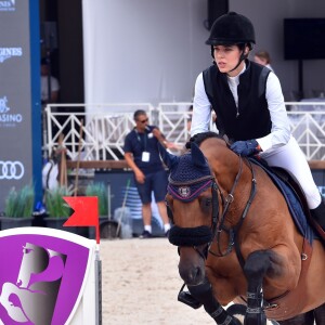 Charlotte Casiraghi lors du Jumping international de Monte-Carlo, étape du Longines Global Champions Tour, le 23 juin 2017 à Monaco. © Bruno Bebert / Bestimage