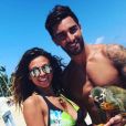 Jessica Errero et Valentin Leonard des "Marseillais" sur une plage de Punta Cana - Instagram, 2017