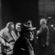 Exclusif - Johnny Hallyday et Eddy Mitchell - Répétitions du premier concert "Les Vieilles Canailles" au stade Pierre Mauroy à Lille, le 10 juin 2017 © Andre.D / Bestimage