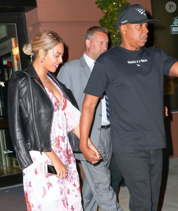 Beyonce Knowles et son mari Jay-Z sont allés diner au restaurant Del Posto à New York, le 24 mai 2016.