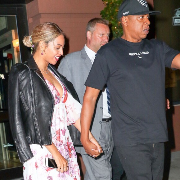 Beyonce Knowles et son mari Jay-Z sont allés diner au restaurant Del Posto à New York, le 24 mai 2016.