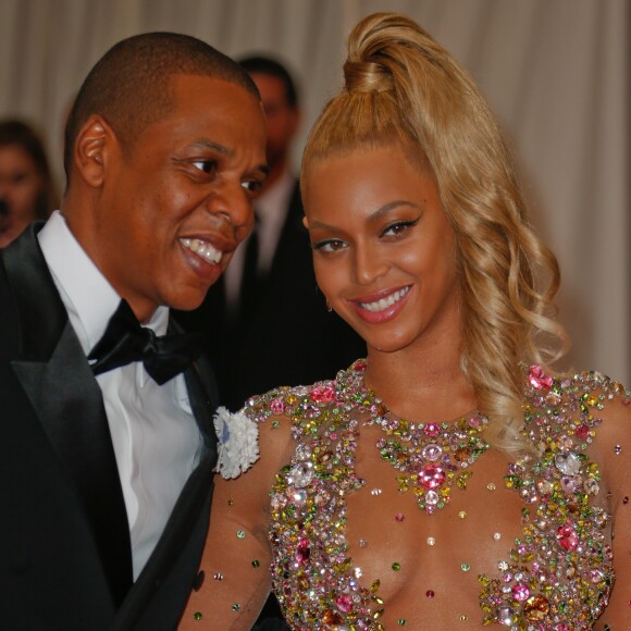 Jay-Z et sa femme Beyonce Knowles - Soirée Costume Institute Gala 2015 (Met Ball) au Metropolitan Museum, célébrant l'ouverture de Chine: à travers le miroir à New York. Le 4 mai 2015.