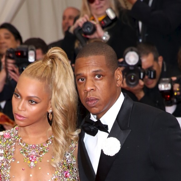 Beyonce, Jay-Z - Soirée Costume Institute Gala 2015 (Met Ball) au Metropolitan Museum, célébrant l'ouverture de Chine: à travers le miroir à New York. Le 4 mai 2015.