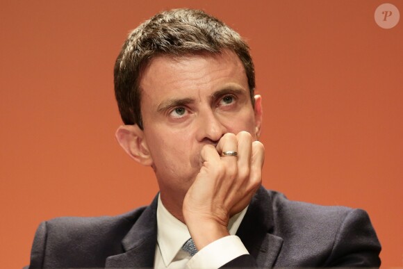 Manuel Valls - Forum républicain contre l'abstention au deuxième tour à l'éléction présidentielle française à la Maison de la Chimie à Paris, France, le 5 mai 2017. © Stéphane Lemouton/Bestimage