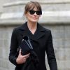 Carla Bruni-Sarkozy - Cérémonie religieuse en l'honneur de Franca Sozzani (rédactrice en chef de Vogue Italie décédée le 22 décembre 2016) à Milan, le 27 février 2017.