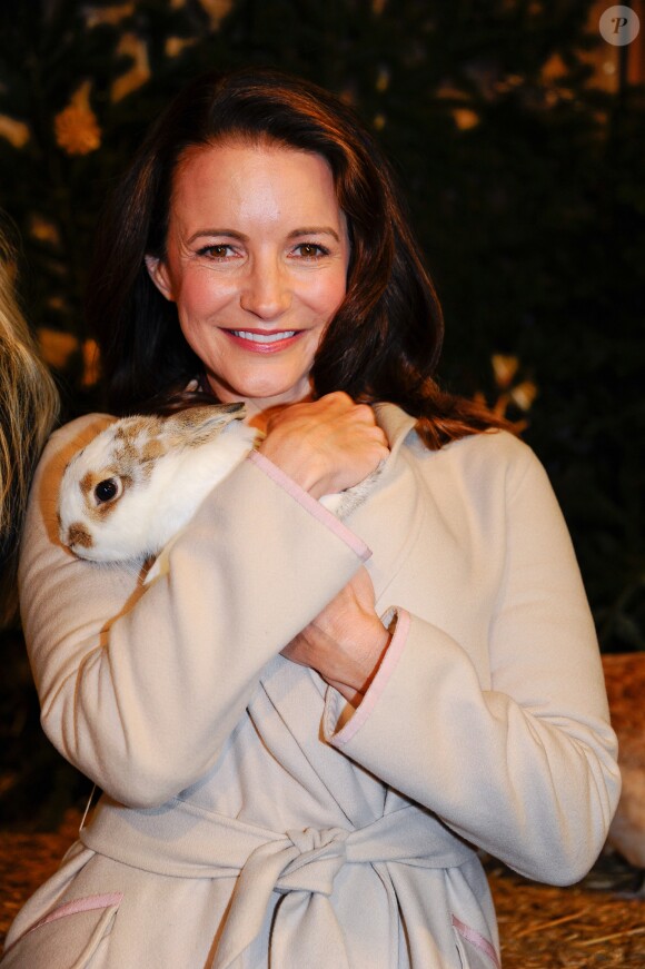 L'actrice américaine Kristin Davis au marché traditionnel de Noël de Henndorf, en Autriche, le 10 novembre 2016.
