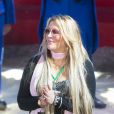 Exclusif - Loana Petrucciani (marraine 2017 de "Soupe En Scène") lors de la remise d'un chèque de 29.500 euros pour le Foyer Notre Dame Des Sans Abri durant la soirée "Soupe En Scène" au Cirque Pinder à Lyon, France, le 12 avril 2017. Soirée spéciale "Soupe En Scène" imaginé par le Chef F. Bonnot au profit de l'association lyonnaise le foyer notre-dame des sans-abri. © Agence/Bestimage