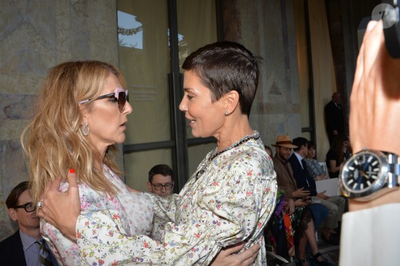 Céline Dion, Cristina Cordula - Célébrités au front row du défilé de mode Haute-Couture "Giambattista Valli" collection Automne-Hiver 2017/2018 au Petit Palais à Paris, France, le 3 juillet 2017. © CVS-Veeren/Bestimage